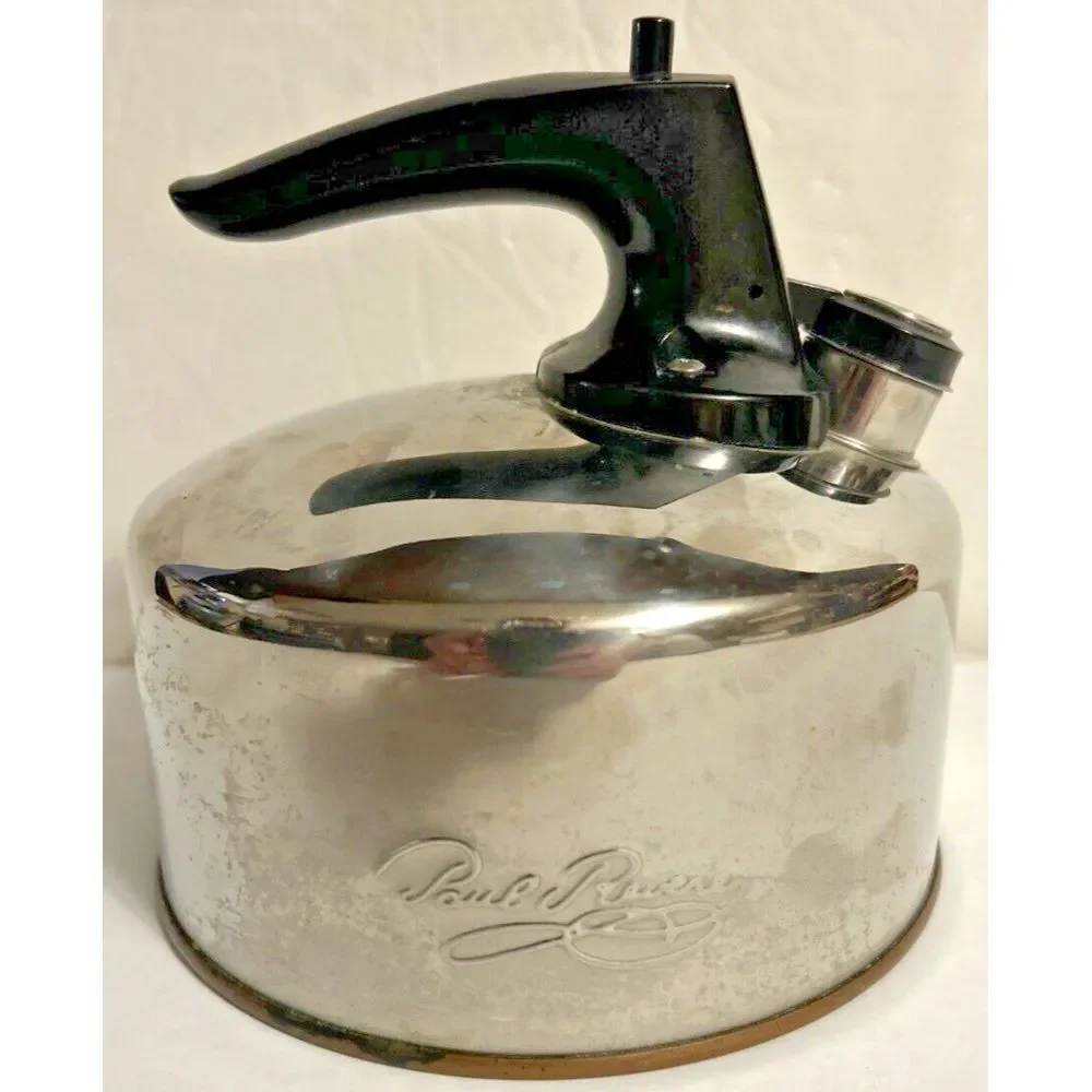 Revere‎ Ware Whistling Tea Kettle Pot Copper Bottom 1 QT Quart CU03 A